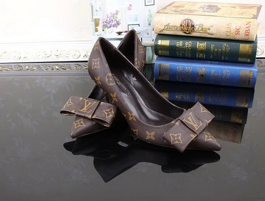 LV Shallow mouth kitten heel Shoes Women--004